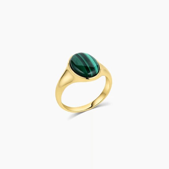 Lou Gemstone Ring - Malachite - Picture 3 of 5